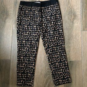 Cropped Tan and Black LOFT Pants